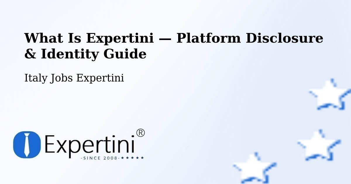 What Is Expertini — Platform Disclosure & Identity Guide – Blera